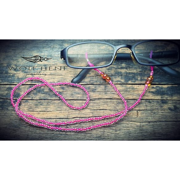  Üveggyöngyös lánc szivárványos fényjátékkal