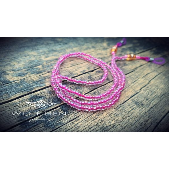 BUBILOOP gyerek szemüveglánc a WOLF HENI logóval, kézműves hangulatban