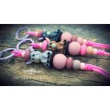 Csacsis kulcstartó mérgező anyagoktól mentes szilikon gyöngyökkel – CSACSKA