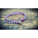 Háromsoros kézműves karkötő ezüst csengettyűvel kislányoknak – CSILING