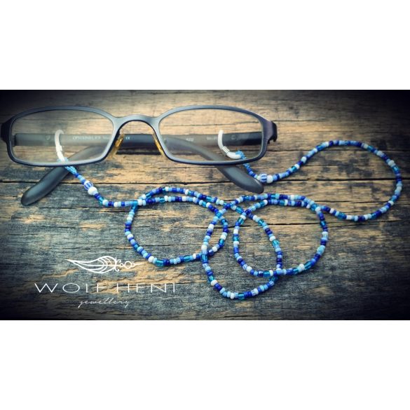 színes gyöngyös szemüvegzsinór