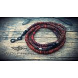 Uniszex szemüveglánc kókuszhéj és üveggyöngy kombinációval