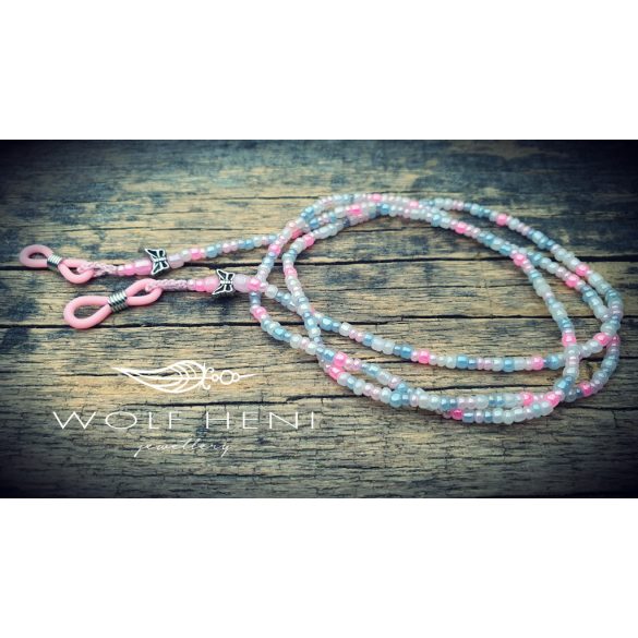 Harmatka szemüveglánc, játékos kislányos kiegészítő pillangókkal