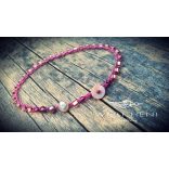 WOLF HENI LUMA BAY bokalánc – nyári hangulatú kézműves ékszer rózsaszín tónusokkal