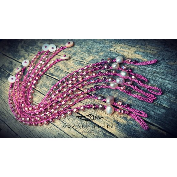 LUMA BAY bokalánc – természetes kagylóhéjkoronggal záródó fémmentes darab