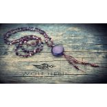 „Hangulatfotó a NEBULA misztikus, színjátszó üveggyöngy nyakláncról”