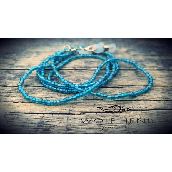 Wolf Heni Jewellery NERINA – tenger nimfa ihlette ékszer aranyhuzalos medálokkal