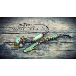 Kézzel készült bohéman elegáns fülbevaló festői színvilággal