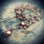 „PEARLITHA kézzel készült igazgyöngyös és üveggyöngyös nyaklánc”