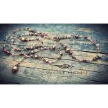 „PEARLITHA nyaklánc harmonikus, meleg árnyalatú igazgyöngyökkel”