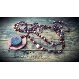 „PICASSARA nyaklánc table‑cut Picasso üveg szitakötő medállal”