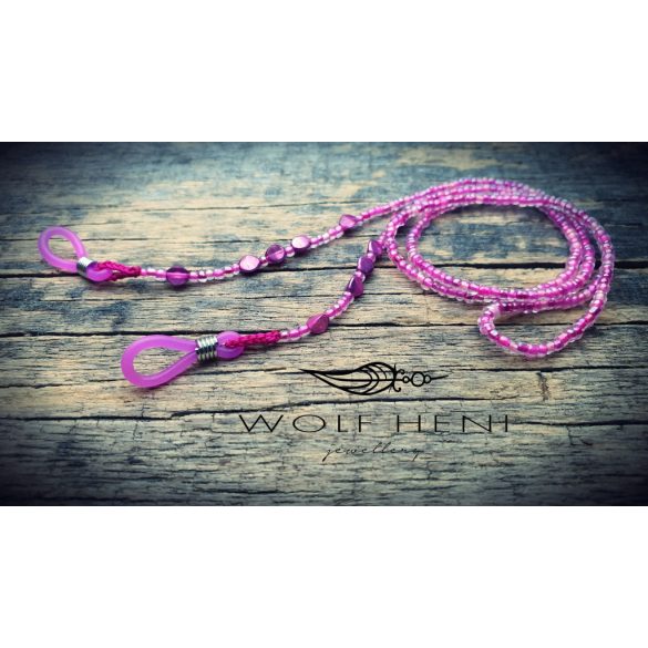  PINKYLOOP gyerek szemüveglánc a WOLF HENI, kézműves hangulatban