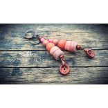 WOLF HENI PÚDER fülbevaló – pasztell kézműves ékszer biztonságos anyagokból