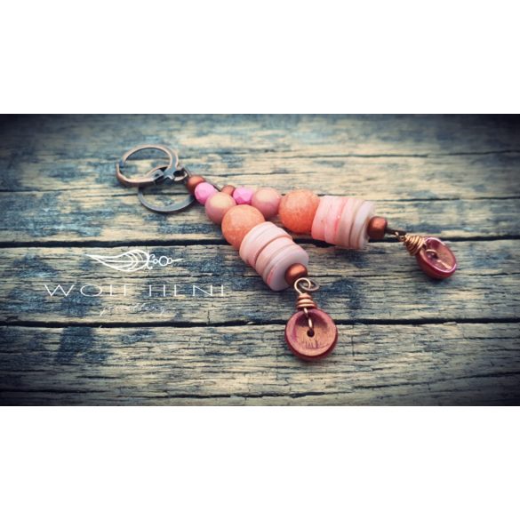 WOLF HENI PÚDER fülbevaló – pasztell kézműves ékszer biztonságos anyagokból