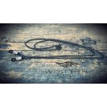 Stílusos szemüveglánc koponya kapcsokkal, modern és vagány kiegészítő