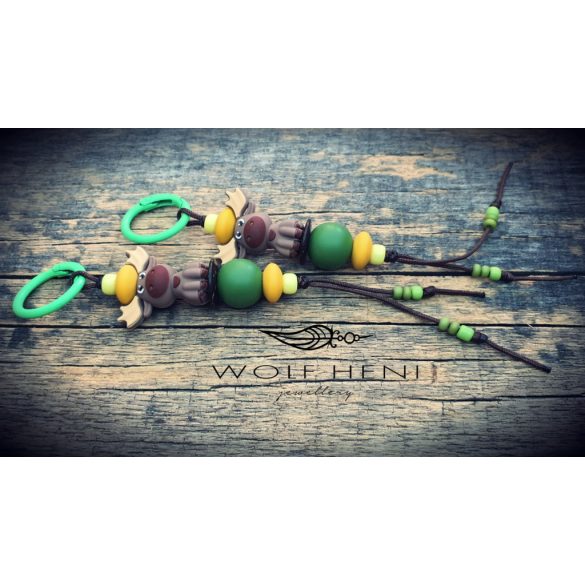 kézműves szarvas kulcstartó többfunkciós használattal