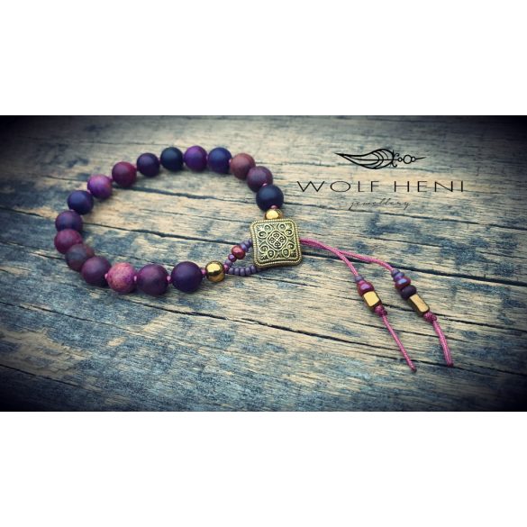 bohém ékszer sugilit ásványokkal