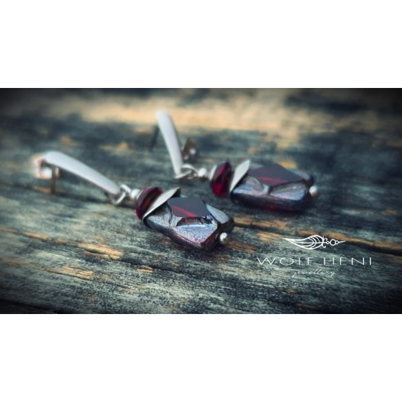 Könnyű, egész napos viseletre alkalmas kézműves fülbevaló